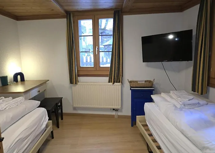 Heimatkunst 02, Klassisches Walliser Chalet, Teilrenoviert, Zentral Apartment *